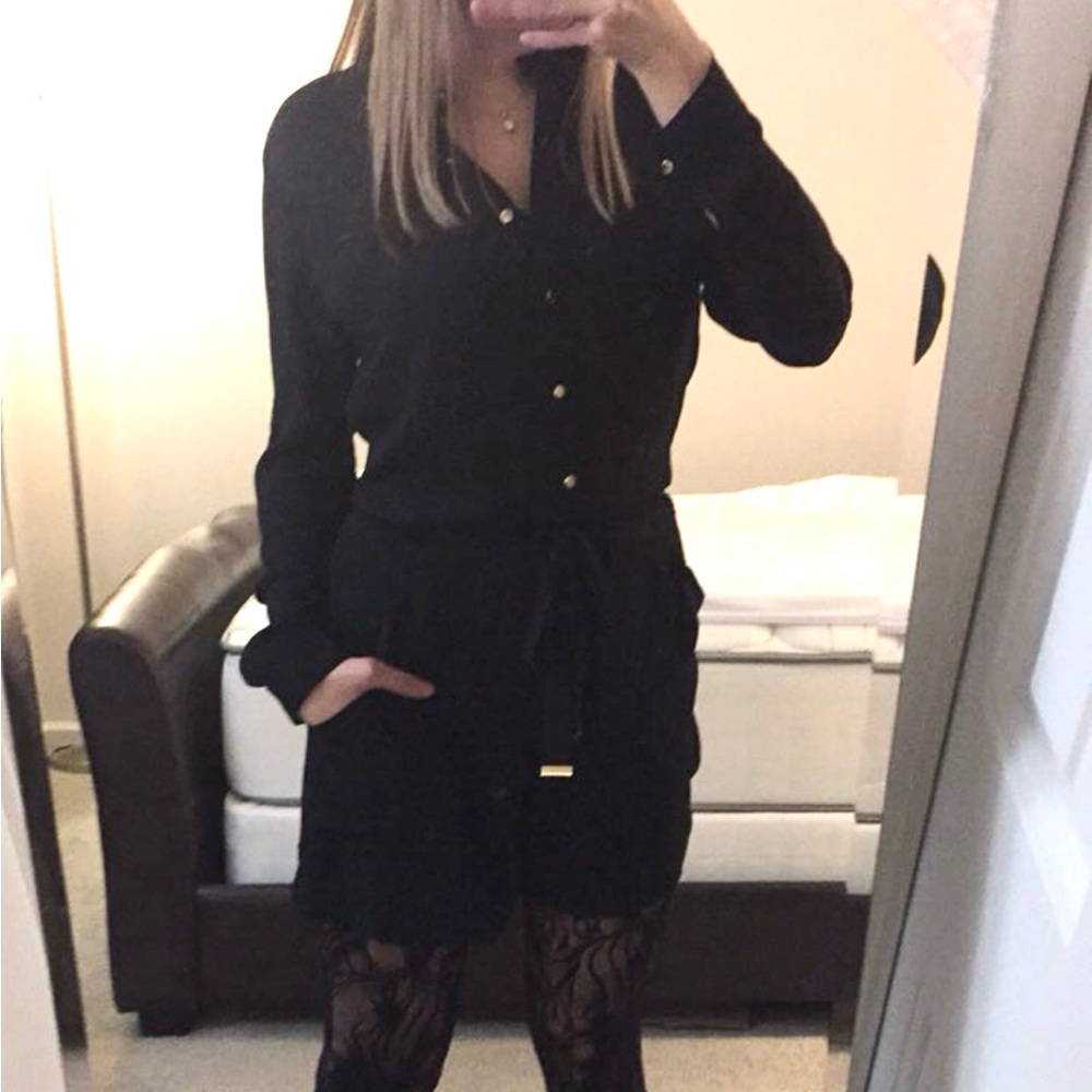 Jennifer Lopez Black Long Sleeve Romper